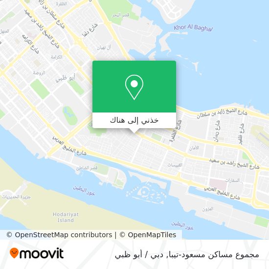 خريطة مجموع مساكن مسعود-تيبا