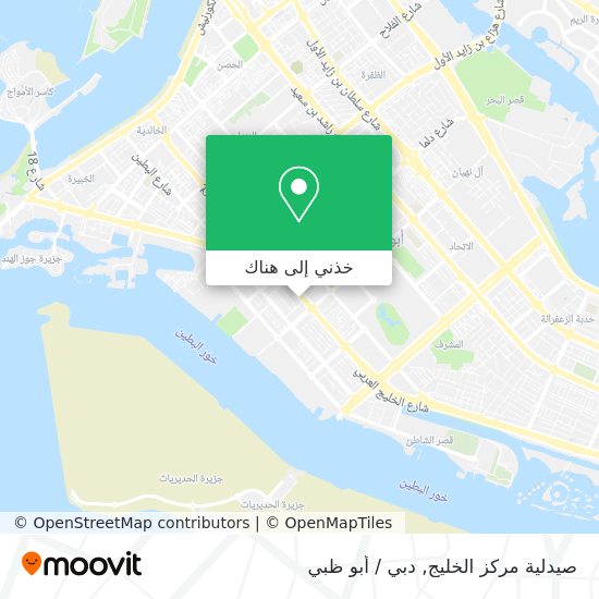 خريطة صيدلية مركز الخليج