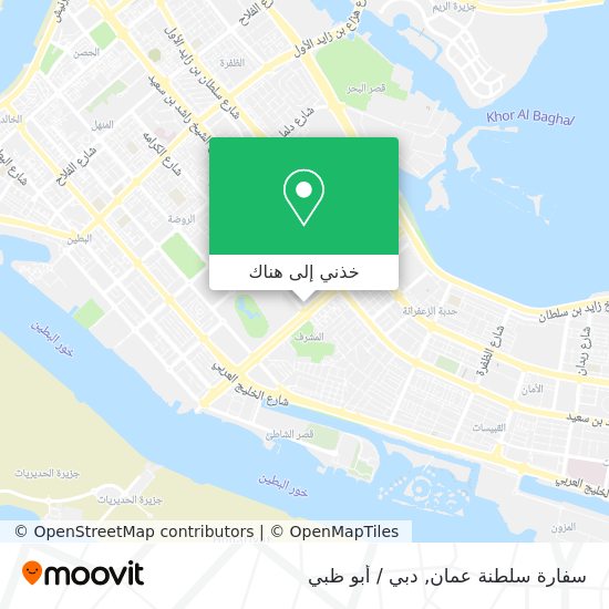 خريطة سفارة سلطنة عمان