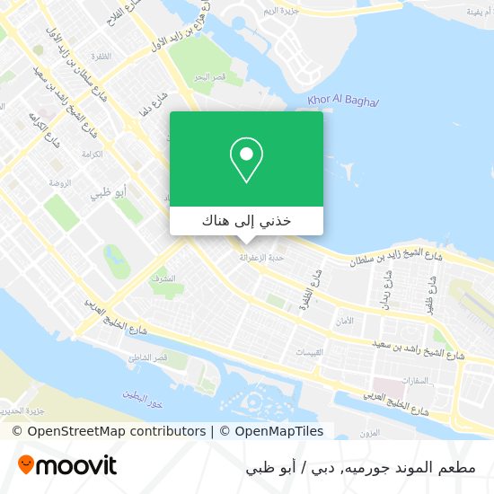 خريطة مطعم الموند جورميه