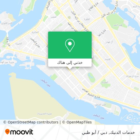 خريطة خدمات الدنيك