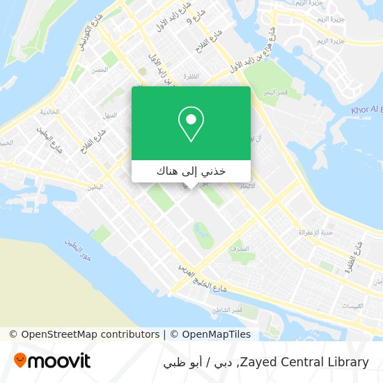 خريطة Zayed Central Library
