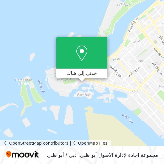 خريطة مجموعة اجادة لإدارة الأصول أبو ظبي