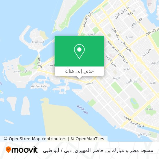 خريطة مسجد مطر و مبارك بن حاضر المهيري