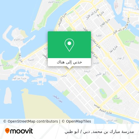 خريطة مدرسة مبارك بن محمد