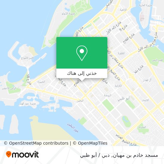 خريطة مسجد خادم بن مهيان