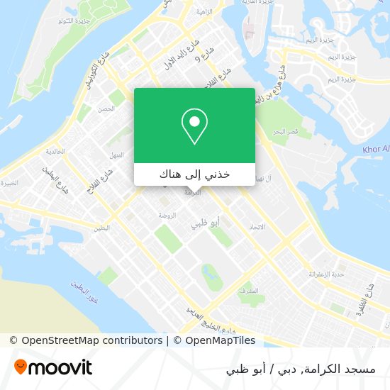 خريطة مسجد الكرامة