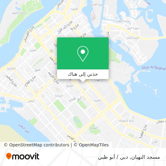 خريطة مسجد النهيان