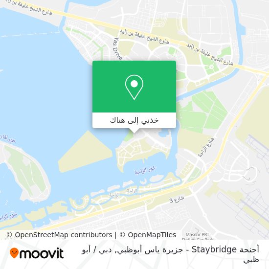 خريطة أجنحة Staybridge - جزيرة ياس أبوظبي