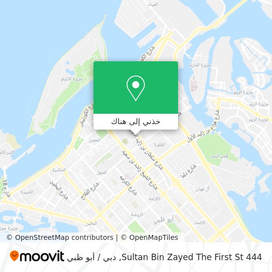 خريطة 444 Sultan Bin Zayed The First St