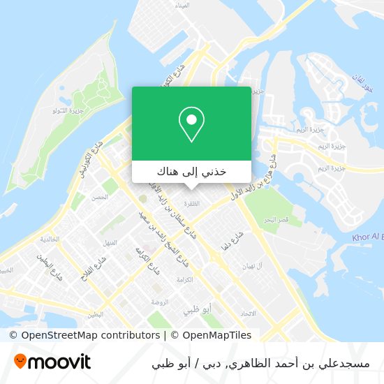 خريطة مسجدعلي بن أحمد الظاهري