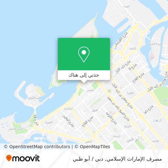 خريطة مصرف الإمارات الإسلامي