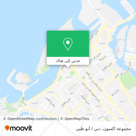 خريطة مجموعة اكسون