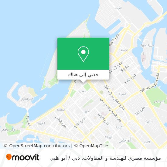 خريطة مؤسسة مصري للهندسة و المقاولات