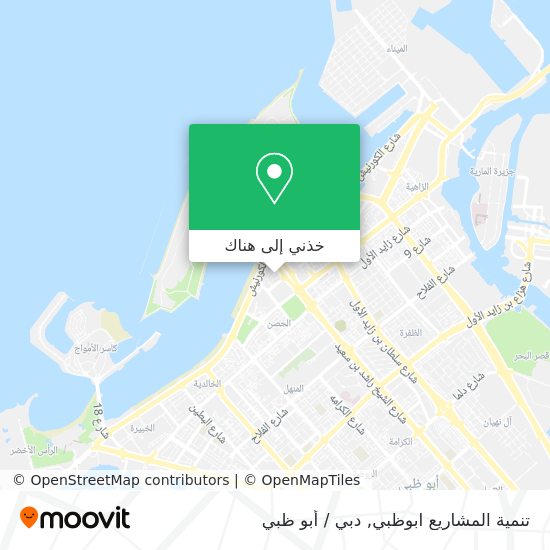 خريطة تنمية المشاريع ابوظبي