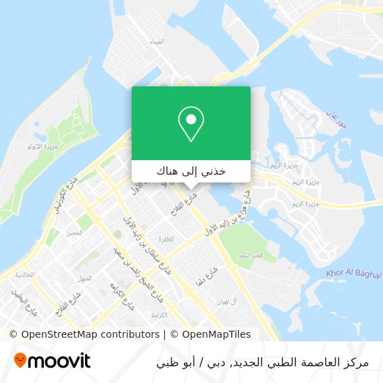 خريطة مركز العاصمة الطبي الجديد