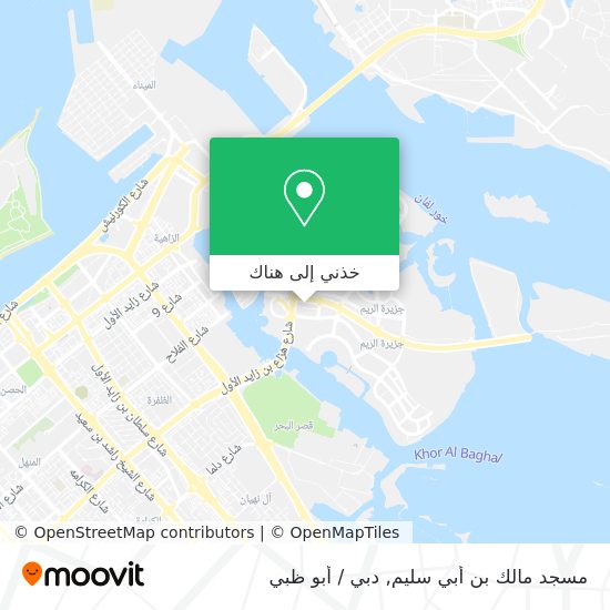 خريطة مسجد مالك بن أبي سليم