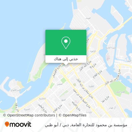خريطة مؤسسة بن محمود للتجارة العامة