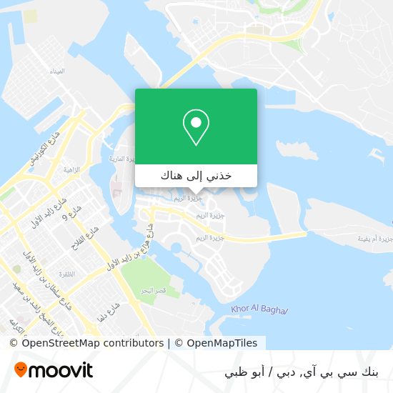 خريطة بنك سي بي آي