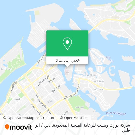 خريطة شركة نورث ويست للرعاية الصحية المحدودة