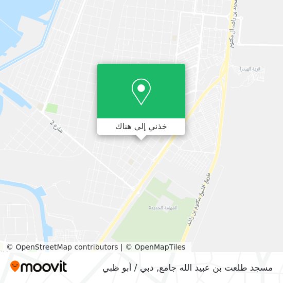 خريطة مسجد طلعت بن عبيد الله جامع