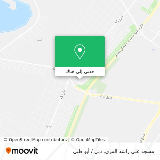 خريطة مسجد على راشد المري