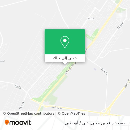 خريطة مسجد رافع بن معلى
