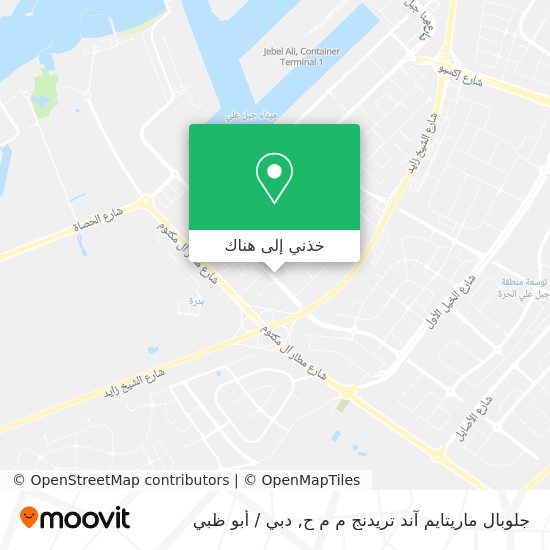 خريطة جلوبال ماريتايم آند تريدنج م م ح