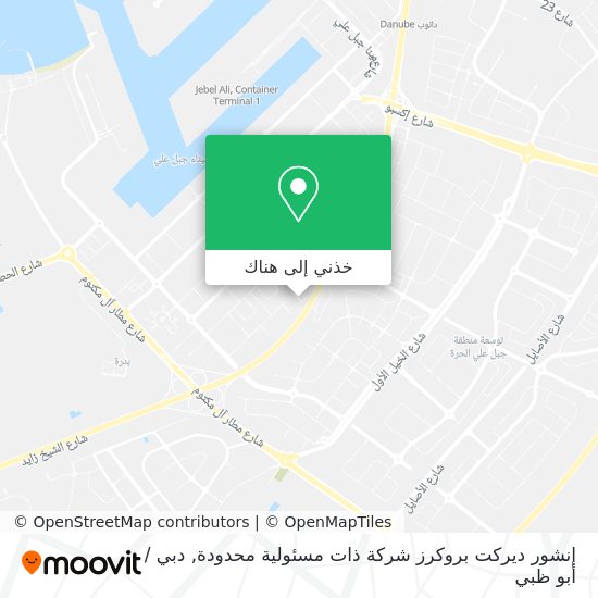 خريطة إنشور ديركت بروكرز شركة ذات مسئولية محدودة