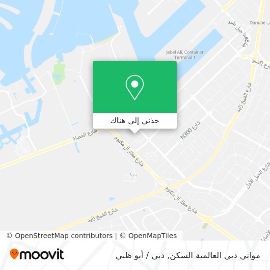 خريطة مواني دبي العالمية السكن