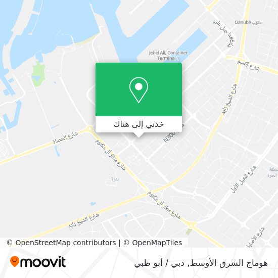 خريطة هوماج الشرق الأوسط