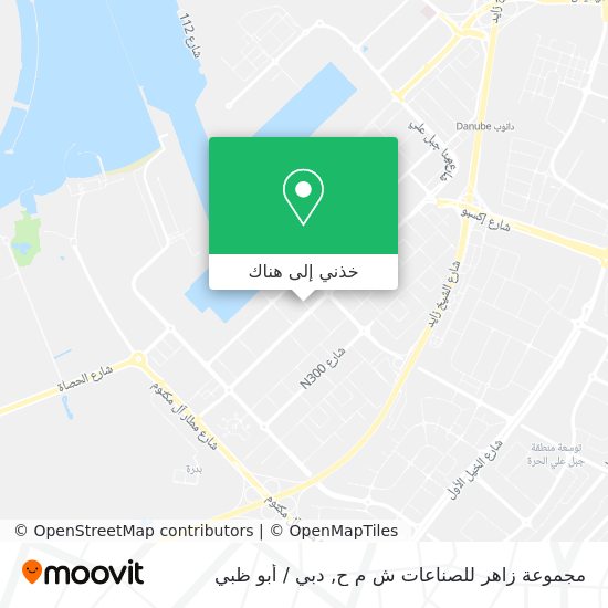 خريطة مجموعة زاهر للصناعات ش م ح