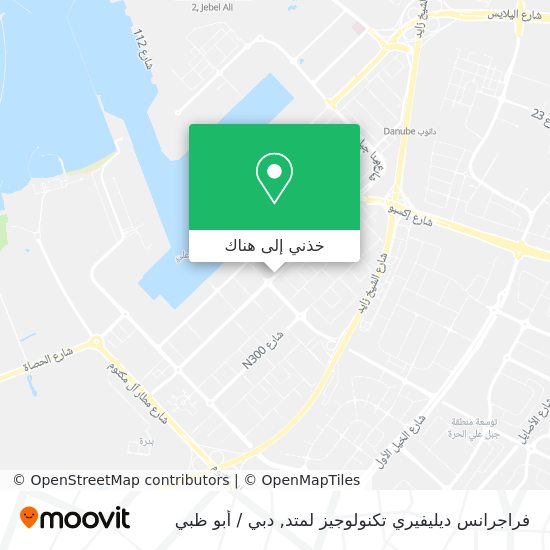 خريطة فراجرانس ديليفيري تكنولوجيز لمتد