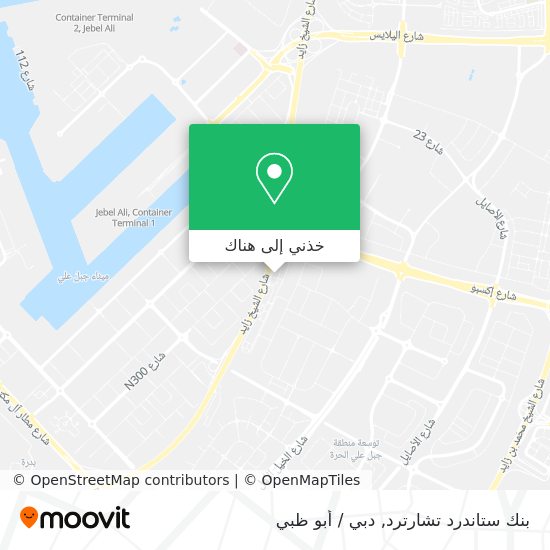 خريطة بنك ستاندرد تشارترد