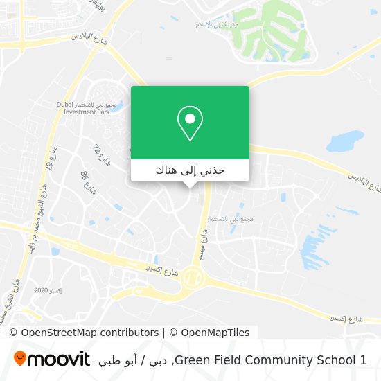 خريطة Green Field Community School 1