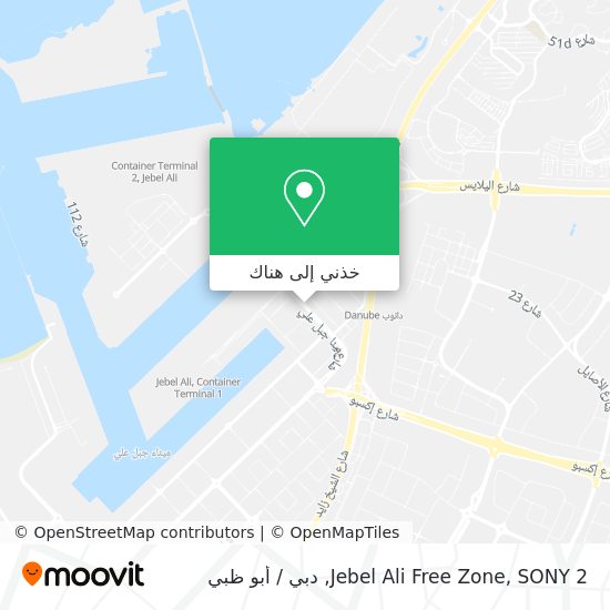 خريطة Jebel Ali Free Zone, SONY 2