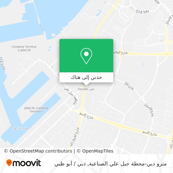 خريطة مترو دبي-محطة جبل علي الصناعية