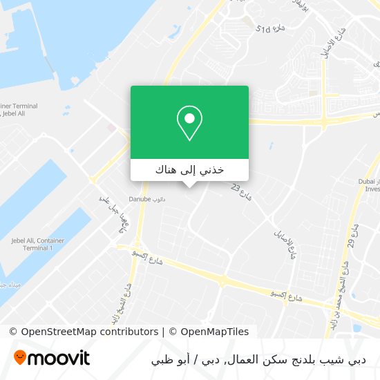 خريطة دبي شيب بلدنج سكن العمال