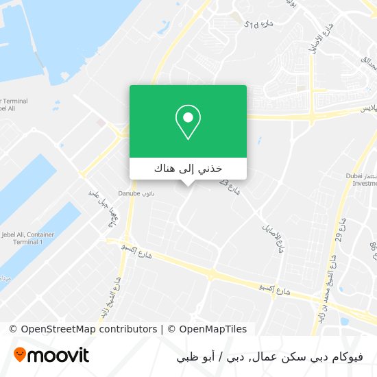 خريطة فيوكام دبي سكن عمال