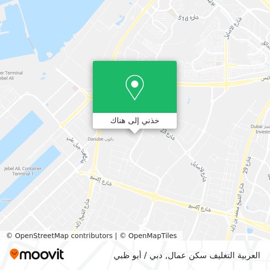 خريطة العربية التغليف سكن عمال