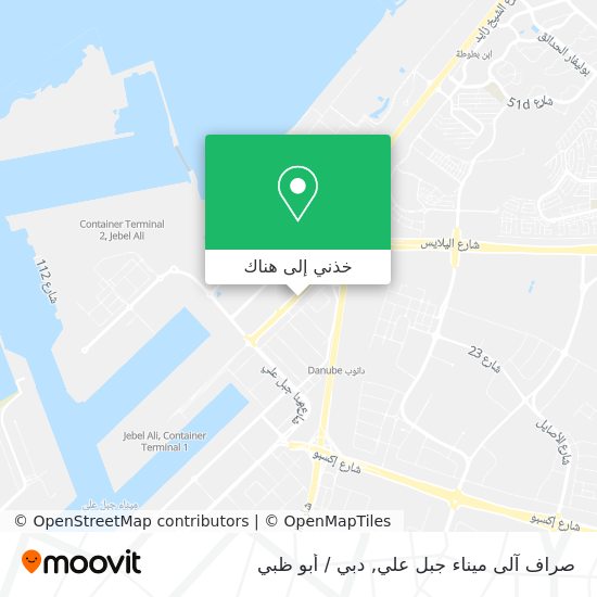 خريطة صراف آلى ميناء جبل علي