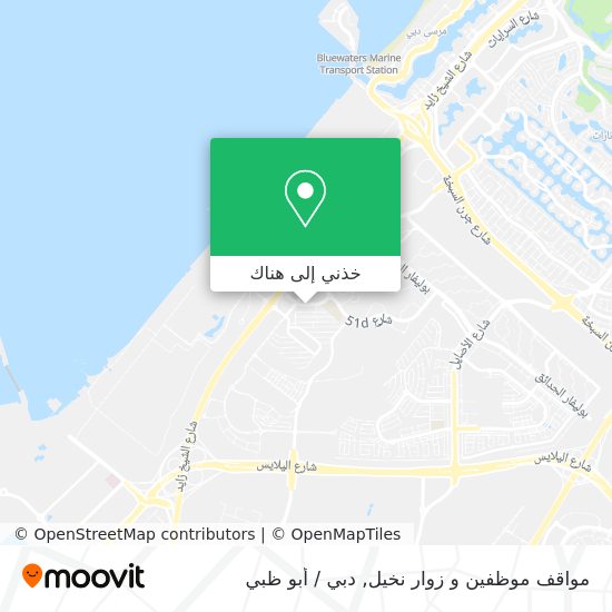 خريطة مواقف موظفين و زوار نخيل