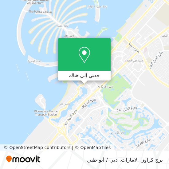 خريطة برج كراون الامارات