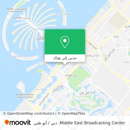 خريطة Middle East Broadcasting Center