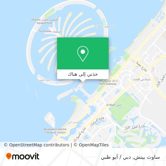 خريطة ساوث بيتش