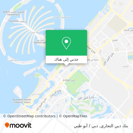 خريطة بنك دبي التجاري