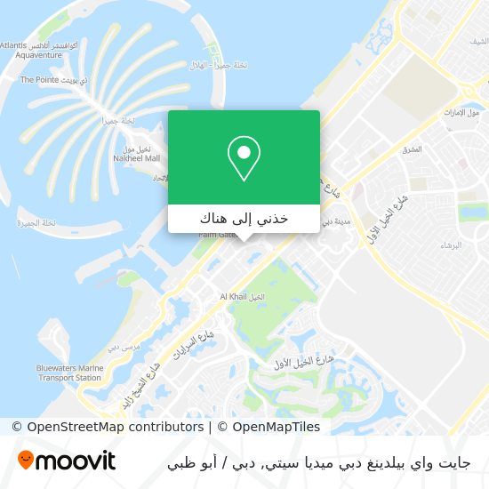خريطة جايت واي بيلدينغ دبي ميديا سيتي