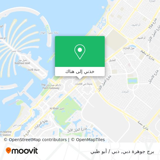 خريطة برج جوهرة دبي