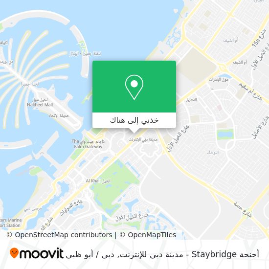 خريطة أجنحة Staybridge - مدينة دبي للإنترنت