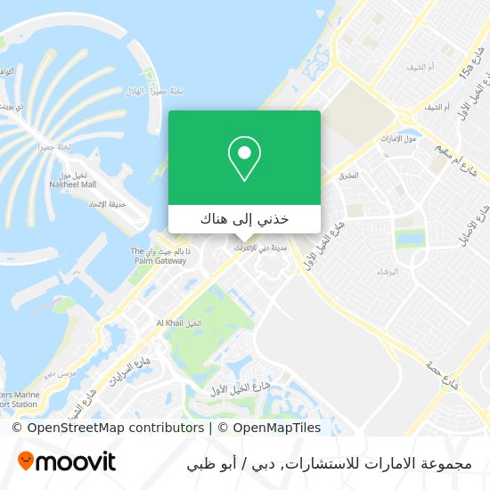 خريطة مجموعة الامارات للاستشارات